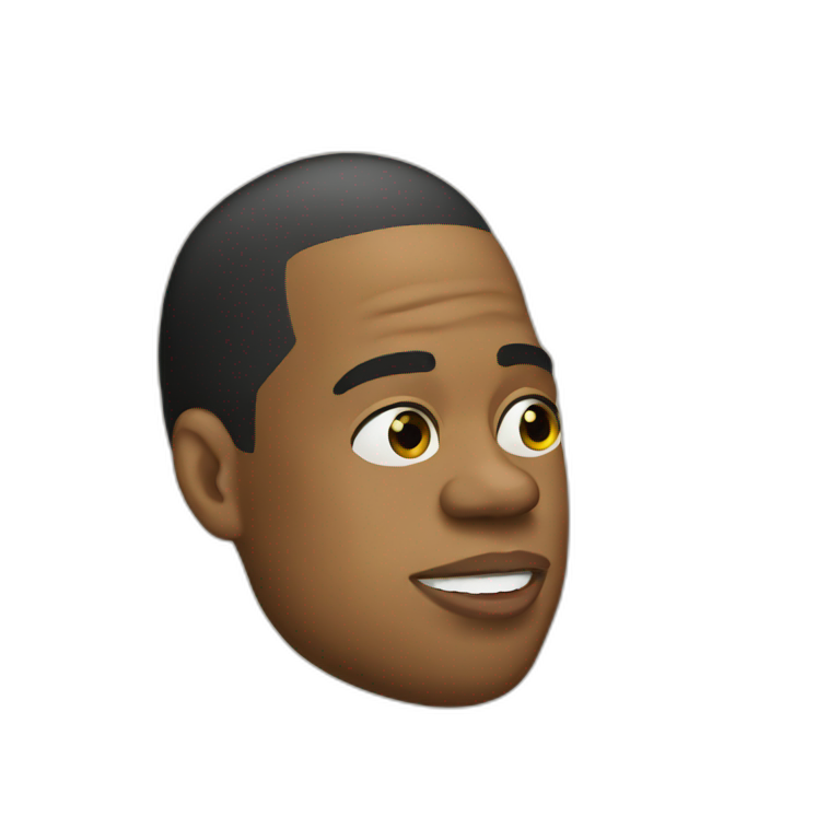 jay z bobbing head to music with mouth open concernedly | AI Emoji ...