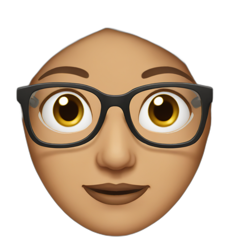 grandmother with glasses | AI Emoji Generator