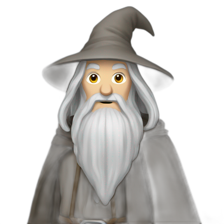 Gandalf drinking sword | AI Emoji Generator