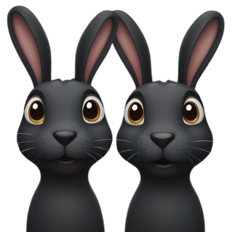 black rabbit | AI Emoji Generator