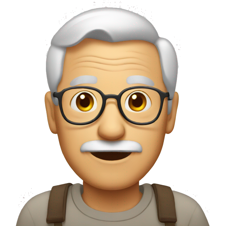 Grandma and grandpa with grandson | AI Emoji Generator