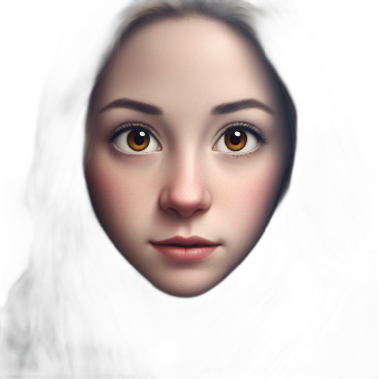 Serene Girl Portrait Indoors Portrait Ai Emoji Generator