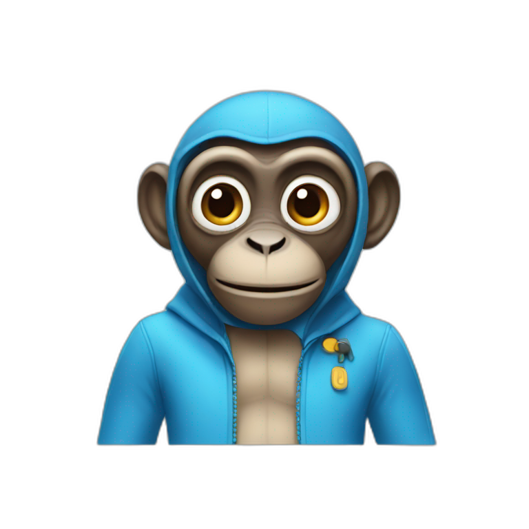 smart monkey full body | AI Emoji Generator