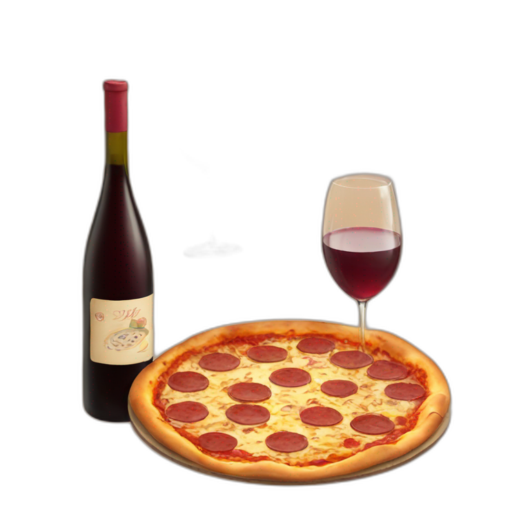 Pizza with artichokes, salami and tunna | AI Emoji Generator