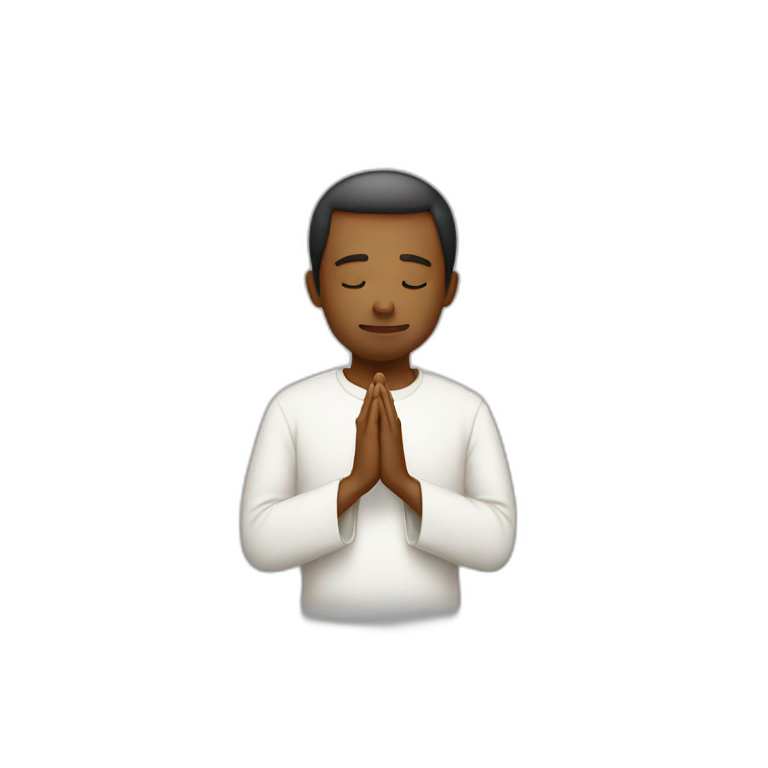 yellow Praying hands | AI Emoji Generator