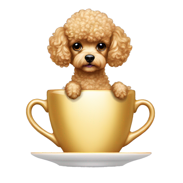 coffee and poodle emoji