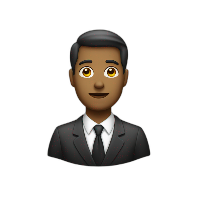 white guy with cloud above head | AI Emoji Generator