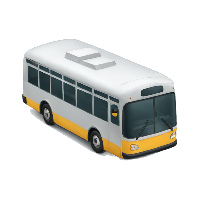 Yellow bus with driver | AI Emoji Generator