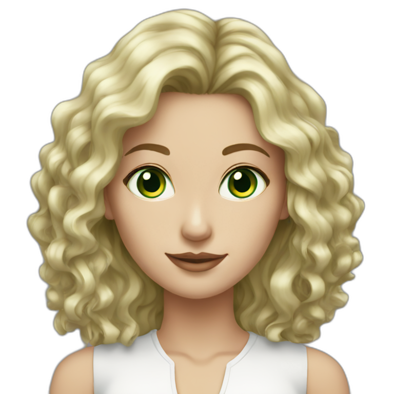 Woman In 19th Century Green Eyes Brown Medium Wavy Hair Ai Emoji Generator 7398