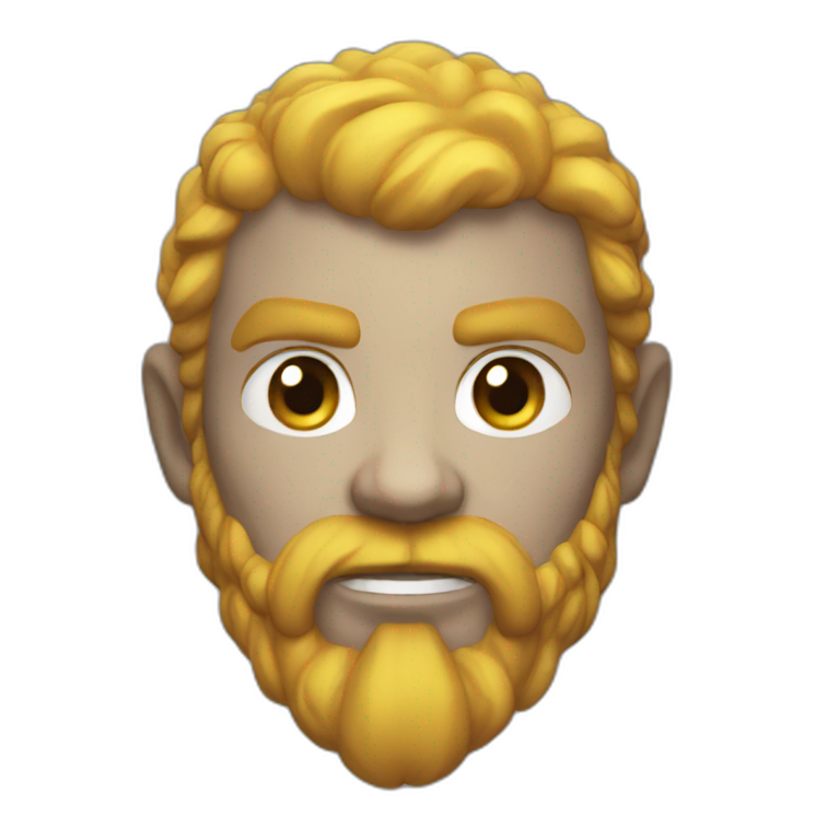 God of war ragnarok atreus with bow | AI Emoji Generator