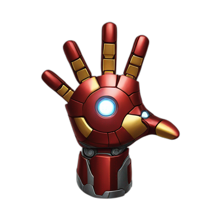 Engineer hand with iron pinky ring | AI Emoji Generator