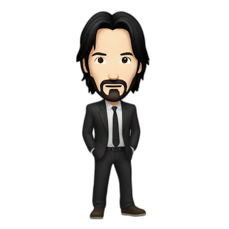 Keanu Reeves glasses | AI Emoji Generator