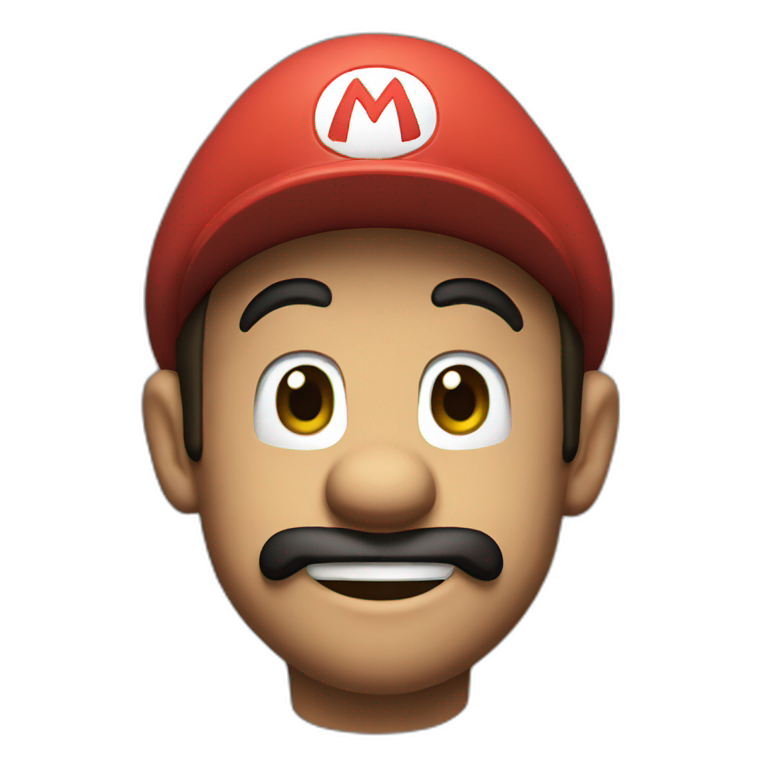 Mario holding a shotgun | AI Emoji Generator