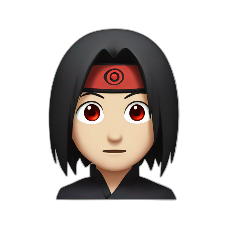 uchiha itachi Sharingan eye | AI Emoji Generator