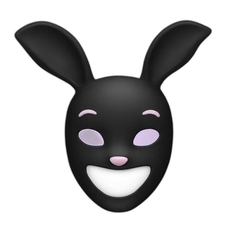 black rabbit | AI Emoji Generator