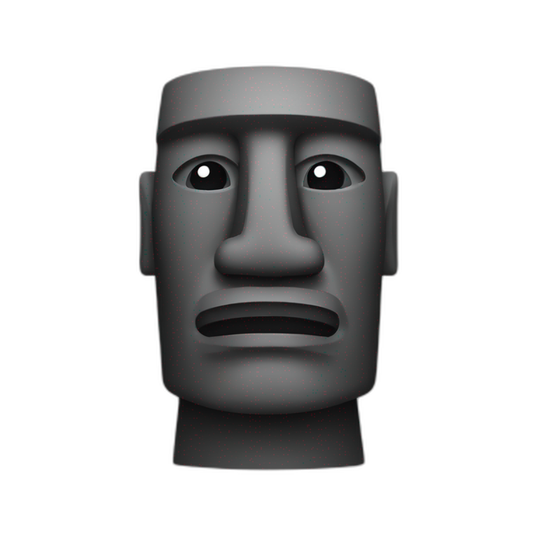 moai wearing sunglasses | AI Emoji Generator