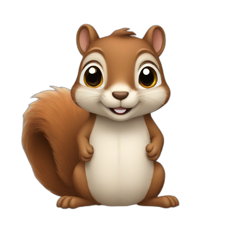 Feisty Squirrel | AI Emoji Generator