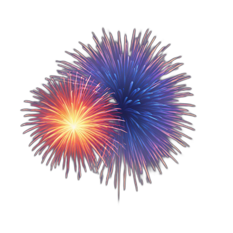 happy new 2024 fireworks AI Emoji Generator