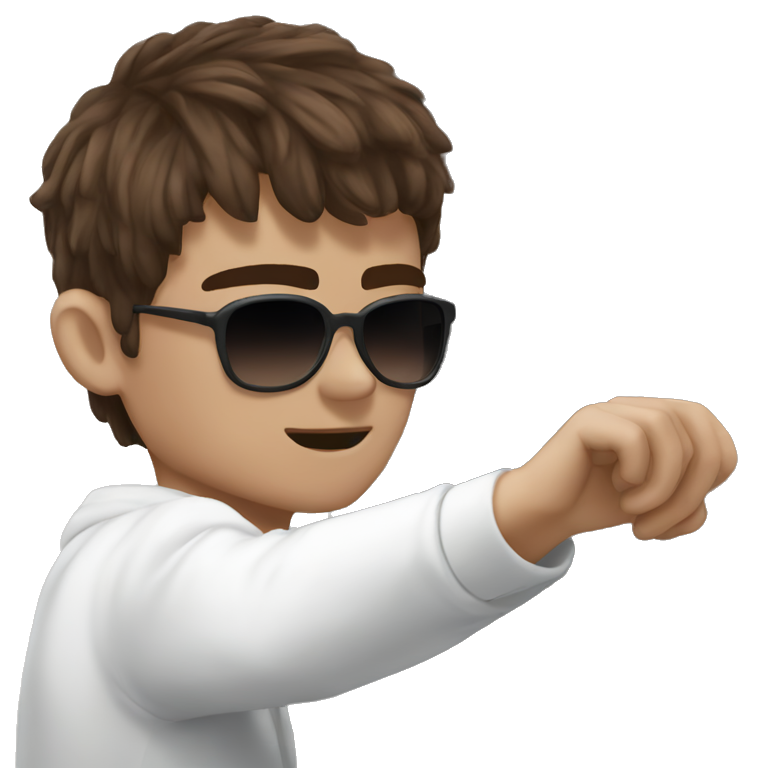 Cool guy with sunglasses | AI Emoji Generator