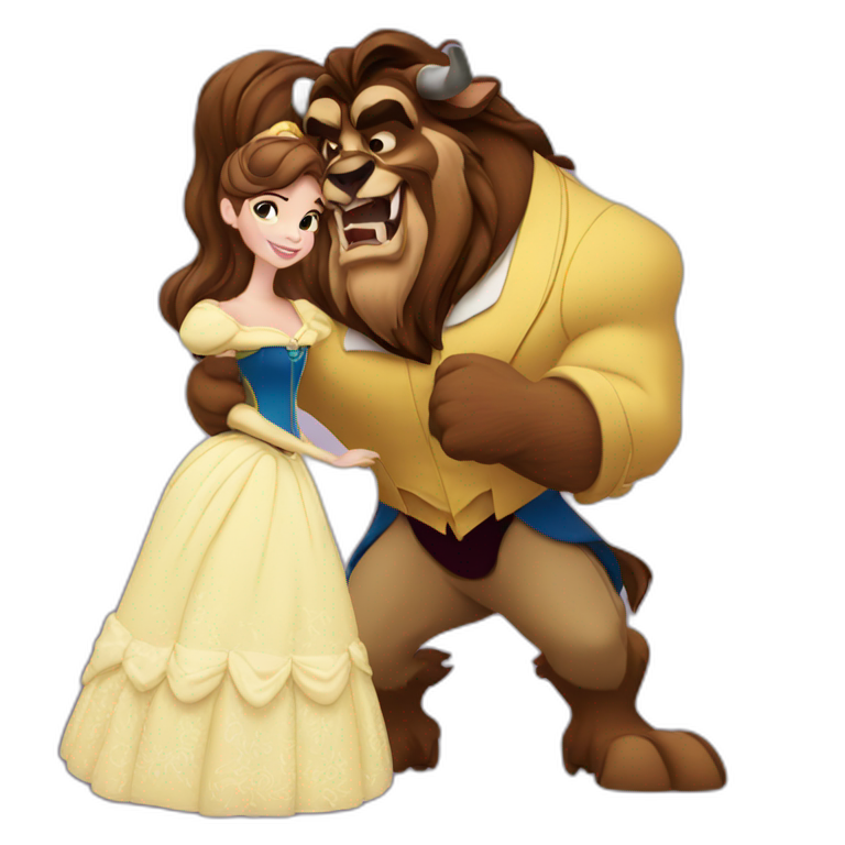 The beauty and the beast | AI Emoji Generator