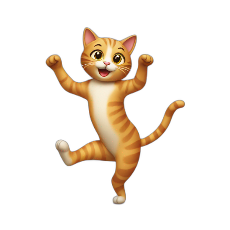 Cat dancing | AI Emoji Generator