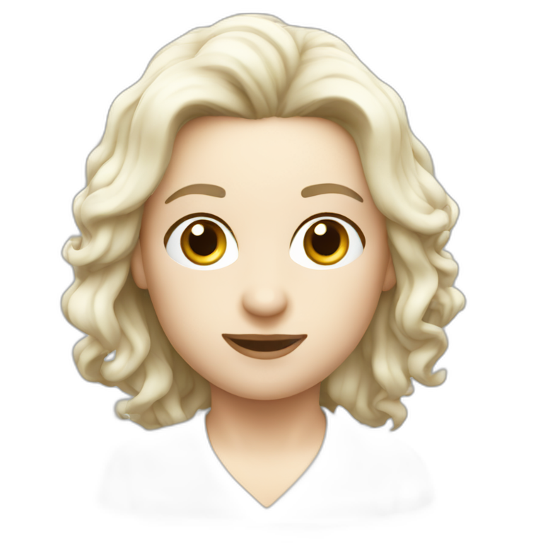 Single human white vector | AI Emoji Generator