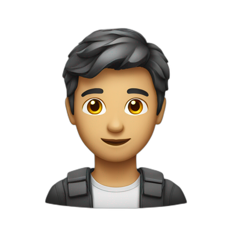 Handsome young boy | AI Emoji Generator