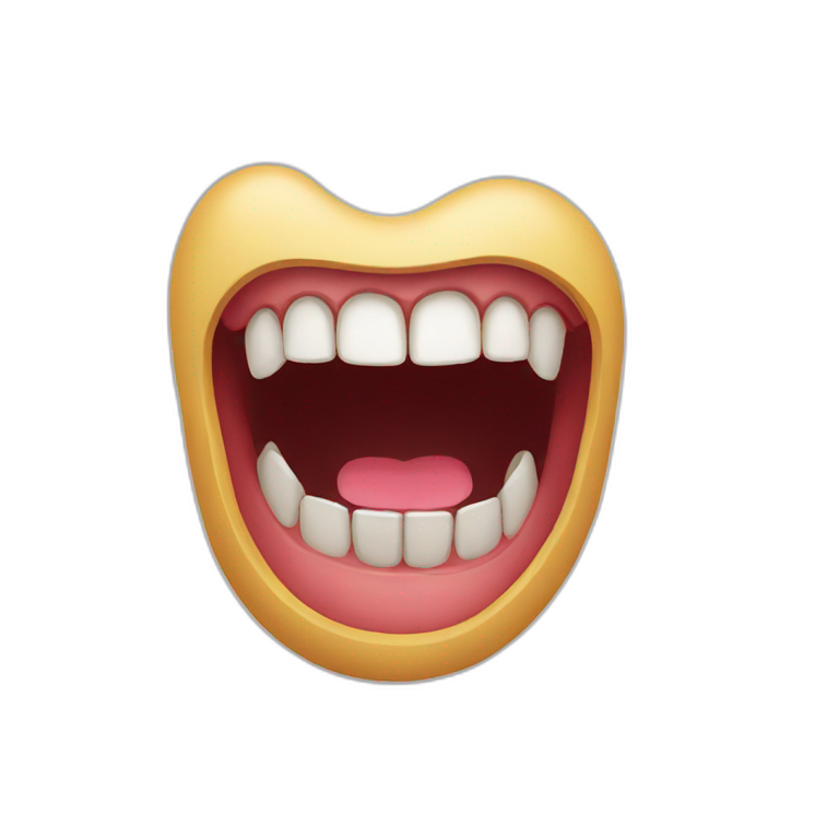 mouth open eyes wide tearing up | AI Emoji Generator