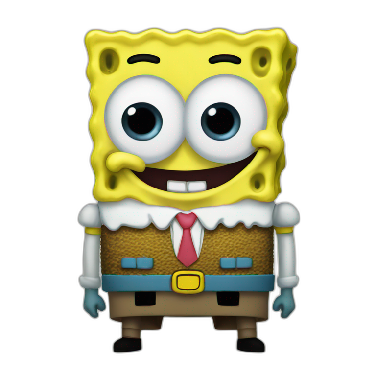 spongebob squarepants but as a nerd | AI Emoji Generator