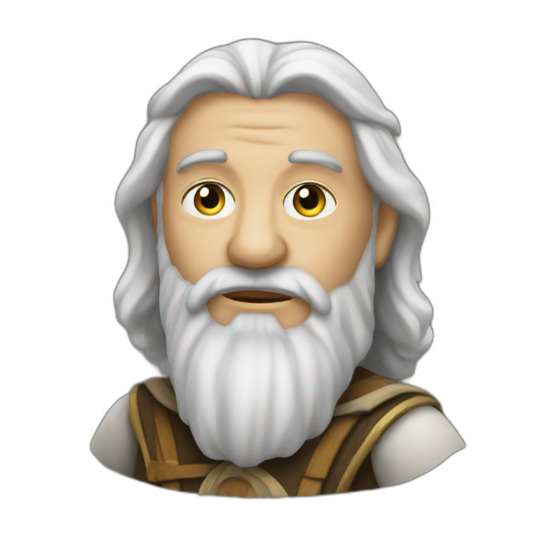 medieval innovator, thinking, torso | AI Emoji Generator