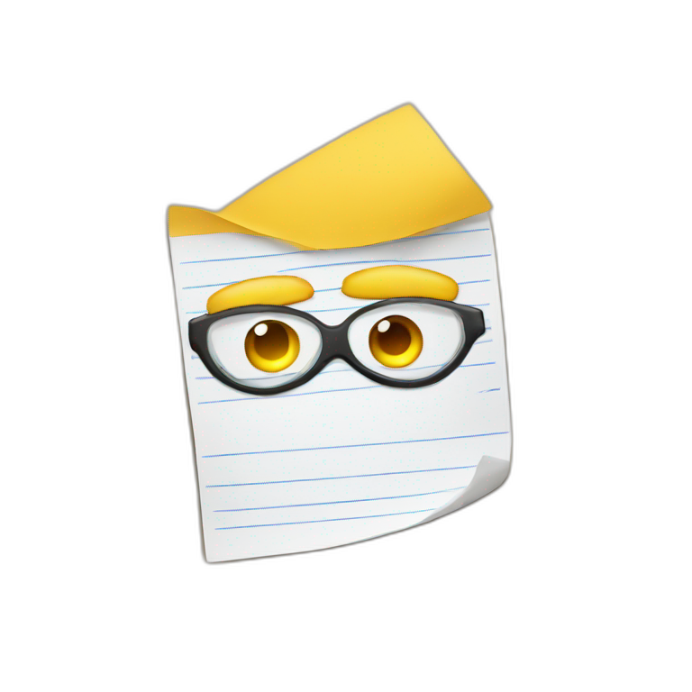 student carrying exam sheets | AI Emoji Generator