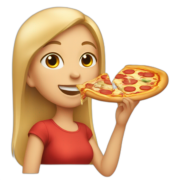 A Man Eating Pizza Ai Emoji Generator 5129