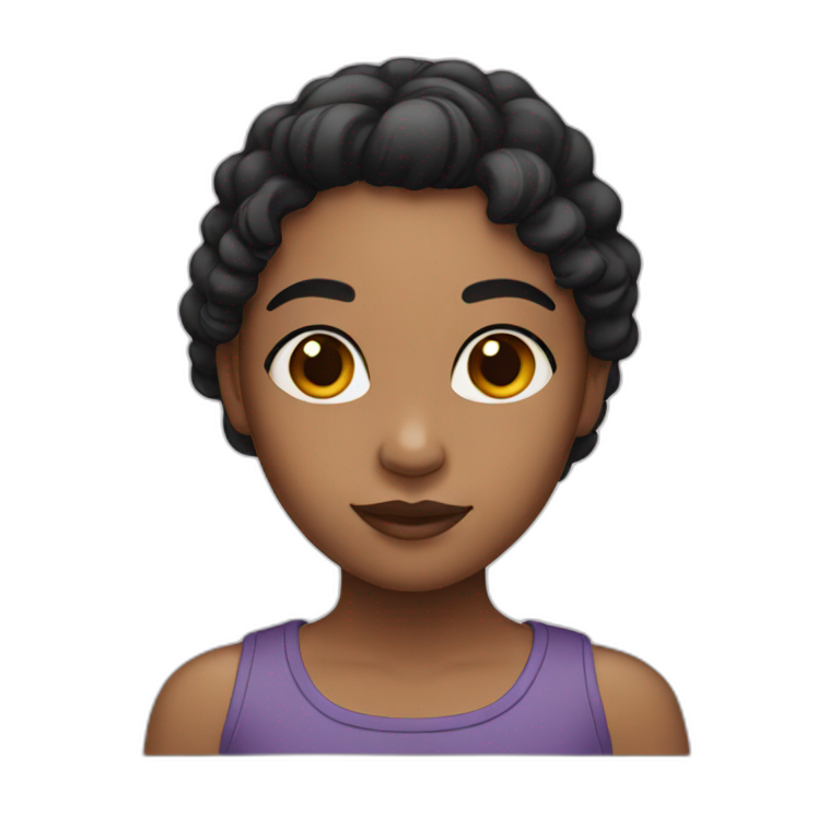 tech person, white skin, black hear, glasses, | AI Emoji Generator