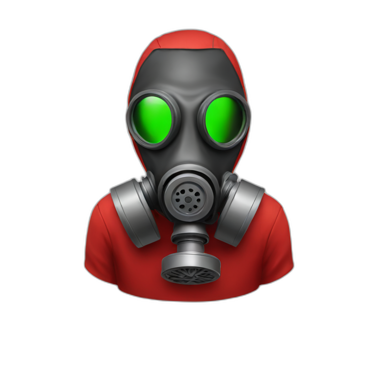 squirrel in a gas mask | AI Emoji Generator