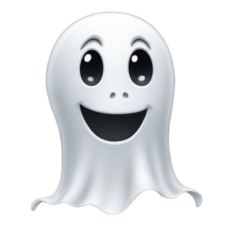 BOO ghost from Mario with pacifier | AI Emoji Generator