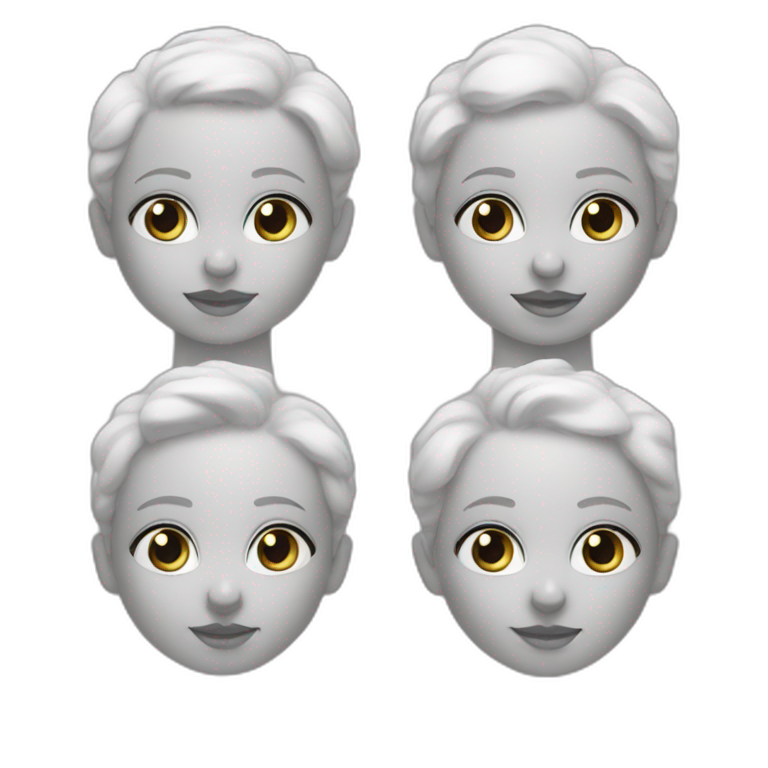 Twin blond babies | AI Emoji Generator