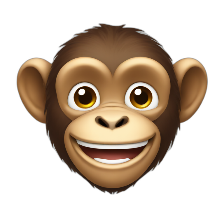 smiling monkey | AI Emoji Generator