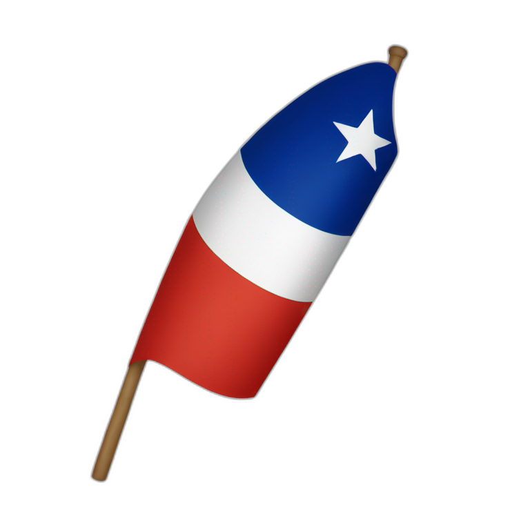 Chile flag AI Emoji Generator