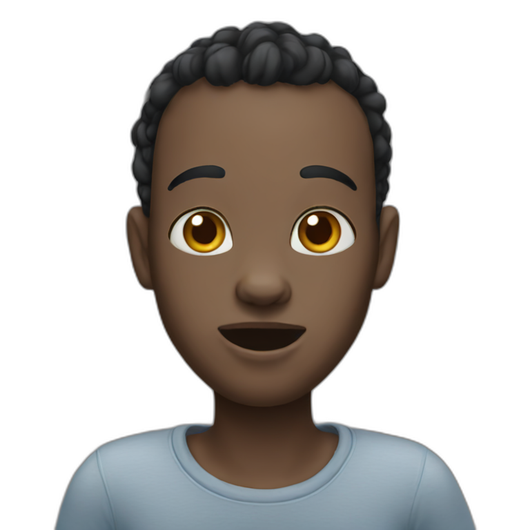 ugly-black-guy-big-lips-and-red-hair | AI Emoji Generator