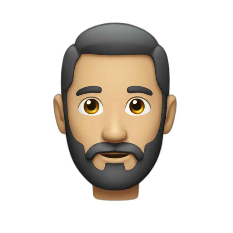 Red beard man strong | AI Emoji Generator