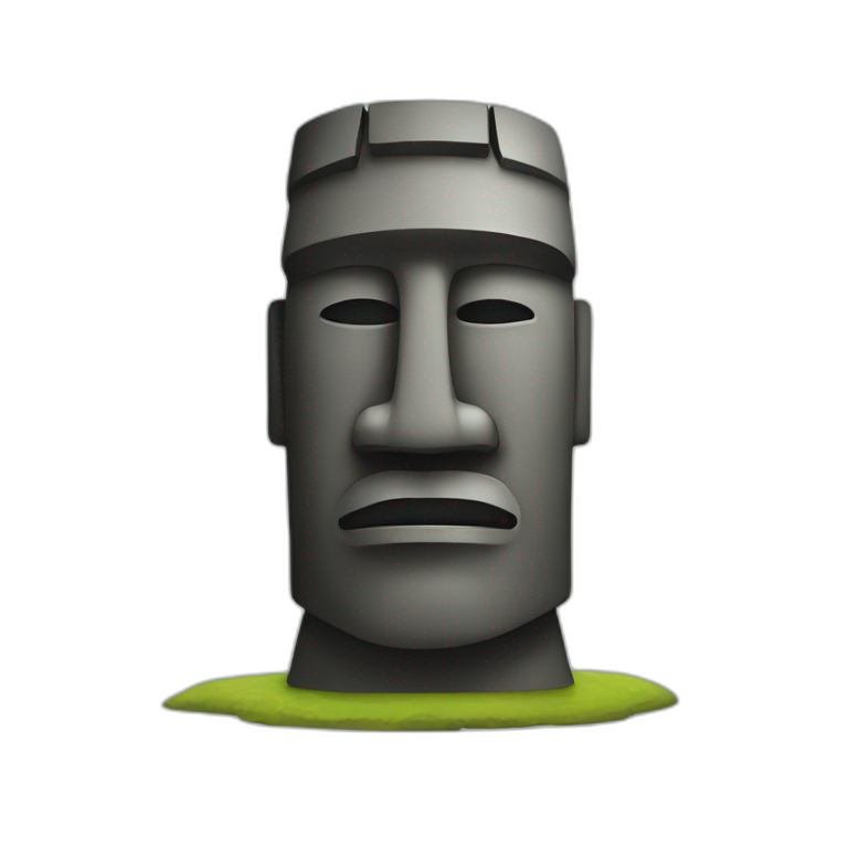 moai wearing sunglasses | AI Emoji Generator