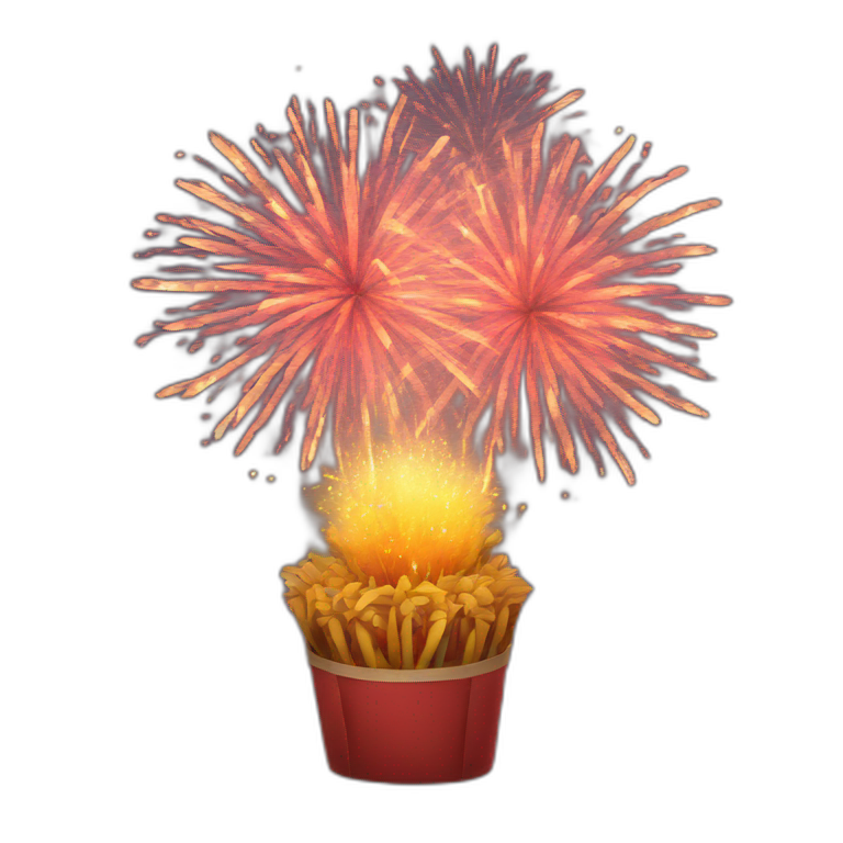 happy new 2024 fireworks AI Emoji Generator