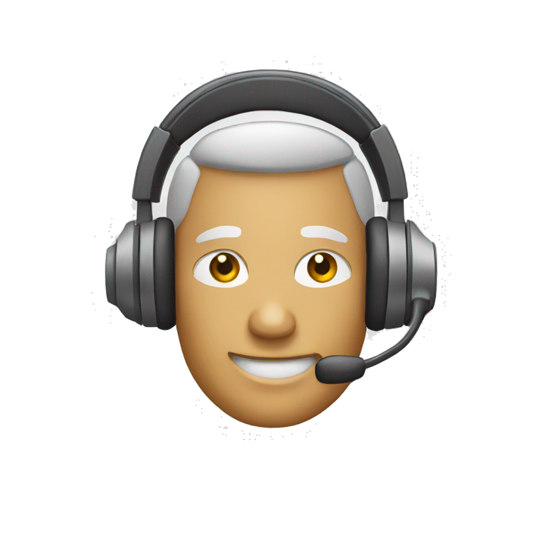 call center agent yellow | AI Emoji Generator