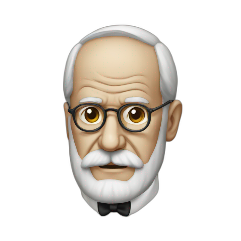 Freud with parrot | AI Emoji Generator
