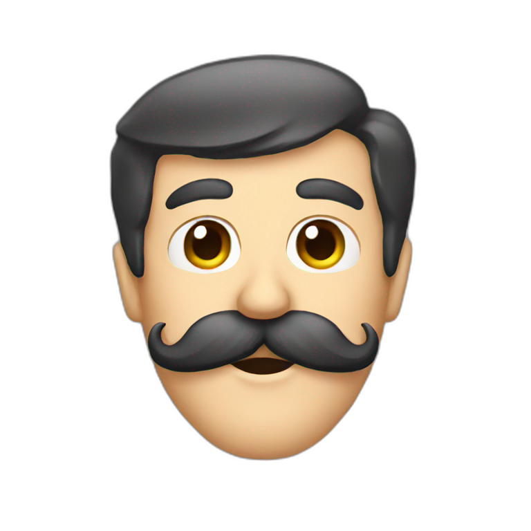 wham last christmas no moustache | AI Emoji Generator