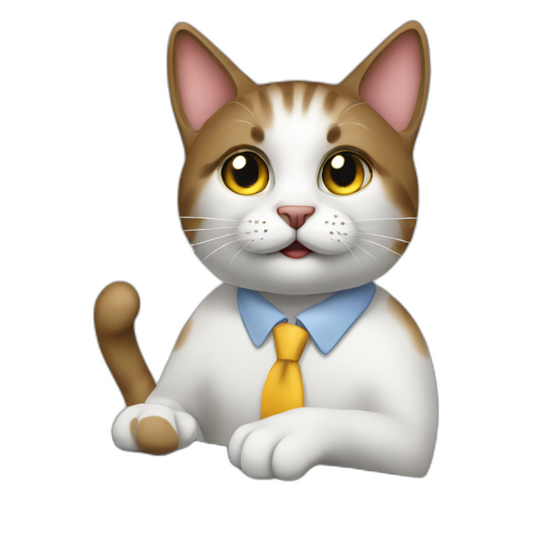 Black Cat versus siames cat | AI Emoji Generator