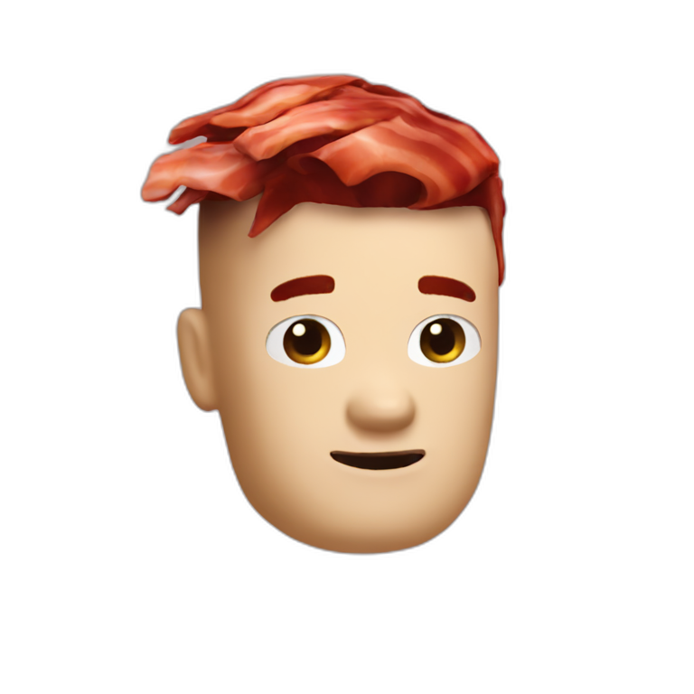 Emoji Bacon Hair