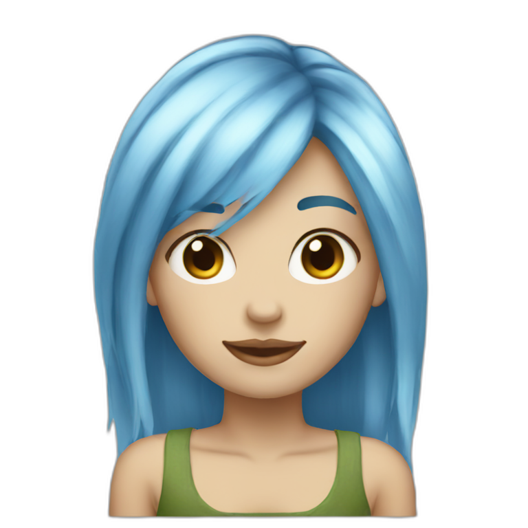 Fcb Girl Blonde Hair Ai Emoji Generator 