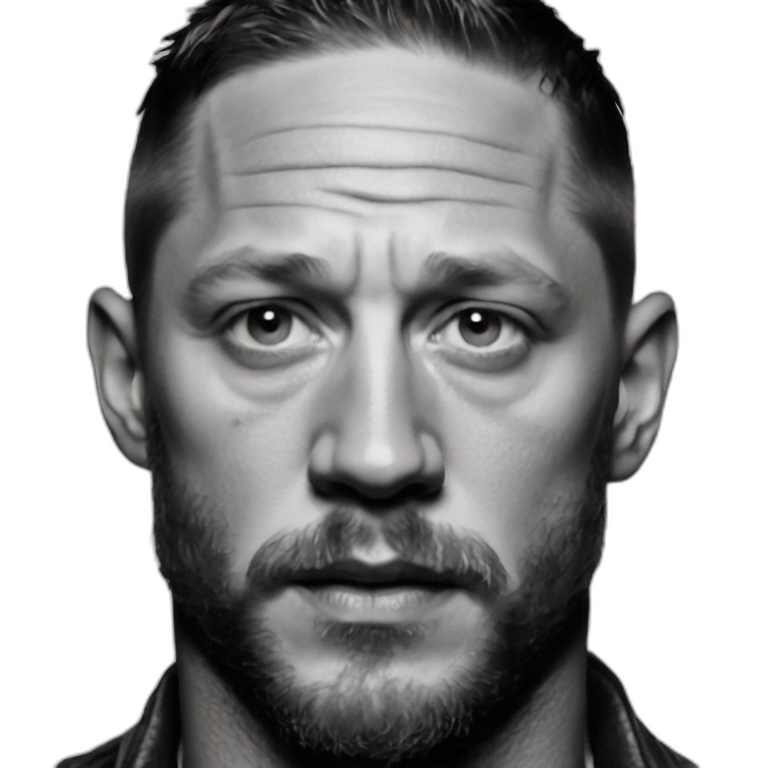 Tom Hardy wearing tshirt AI Emoji Generator