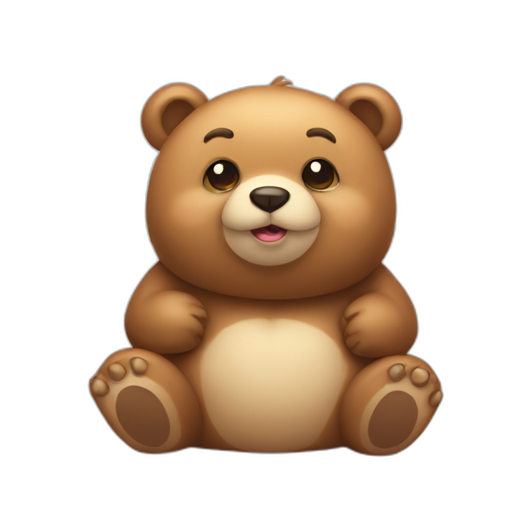 little bear in sunglasses | AI Emoji Generator